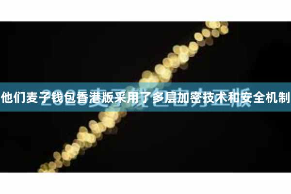 他们麦子钱包香港版采用了多层加密技术和安全机制