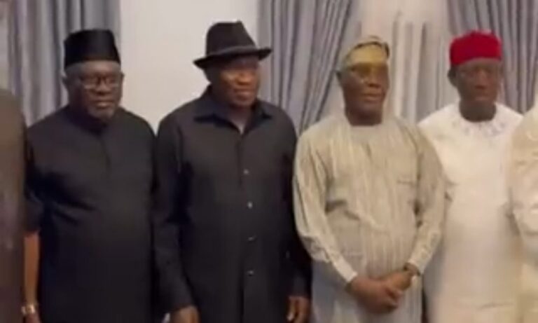 Moment Atiku Met With Jonathan In Abuja (Video)