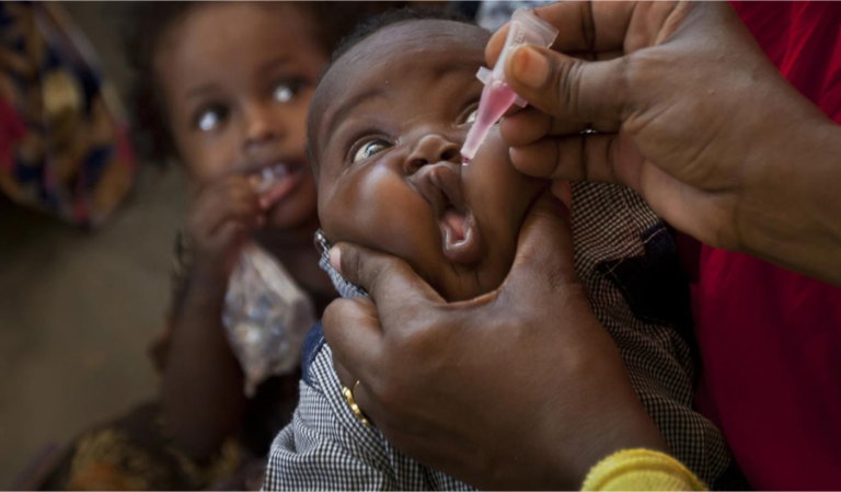 Polio immunisation vaccine