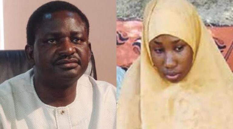 Femi Adesina and Leah Sharibu