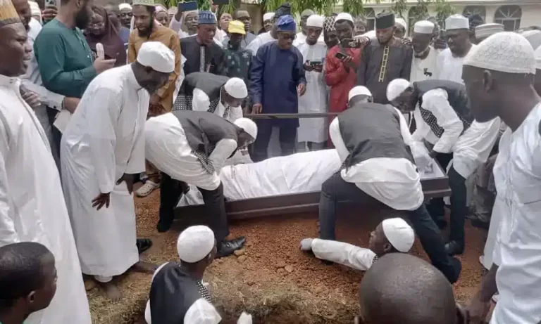 Ex-Minister Of Justice, Ajibola Buried