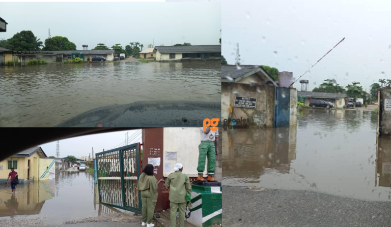 Flooded NPC and NYSC premises