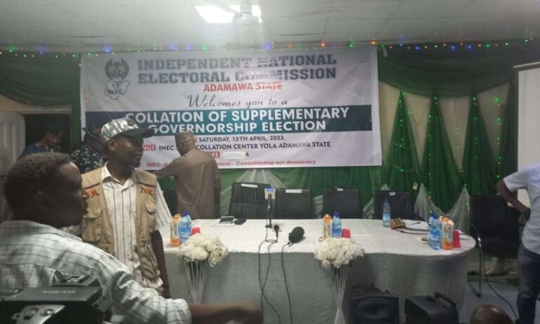 INEC Officials Yet To Arrive Result Collation Center For Adamawa Supplementary Gov Election