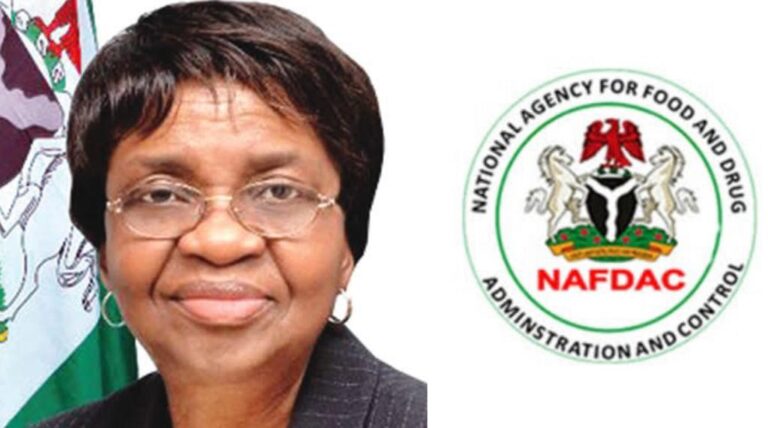 NAFDAC DG, Mojisola Adeyeye and NAFDAC Logo