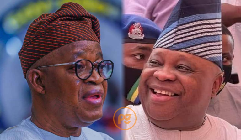 Gboyega Oyetola and Ademola Adeleke