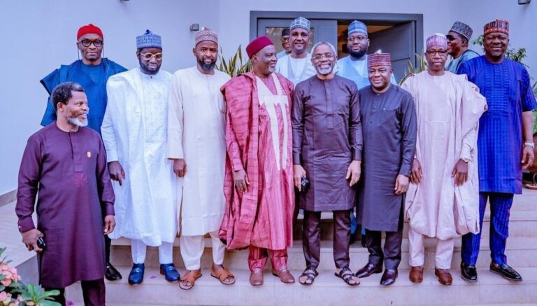 Photos Of Gbajabiamila's Meeting With Lawmakers Battling For Speakership