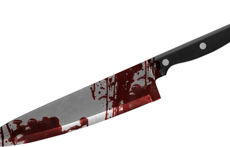 Bloody knife