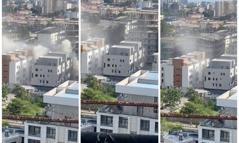 Watch Moment 7-Storey Building Collapsed In Banana Island, Lagos