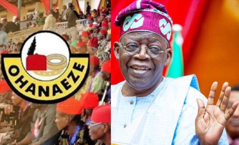 Ohanaeze Ndigbo, Bola Tinubu