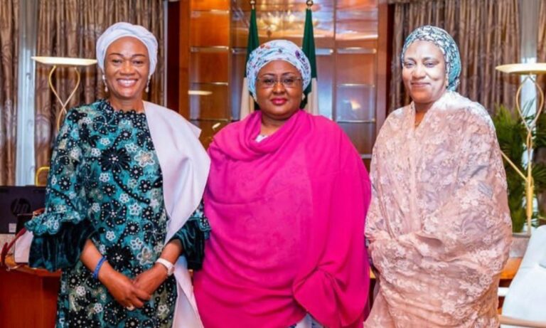 Aisha Buhari Takes Oluremi Tinubu On Aso Rock Tour