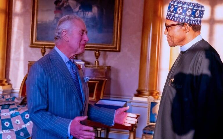 Buhari Bids Farewell To King Charles