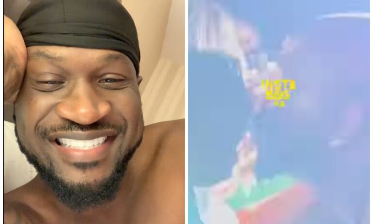 'Don't Be Jealous' - Peter Okoye Slams Critics After Kissing Female Fan At Event