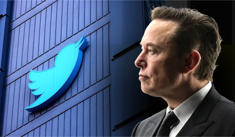 Elon Musk and Twitter Logo Credit Photo illustration