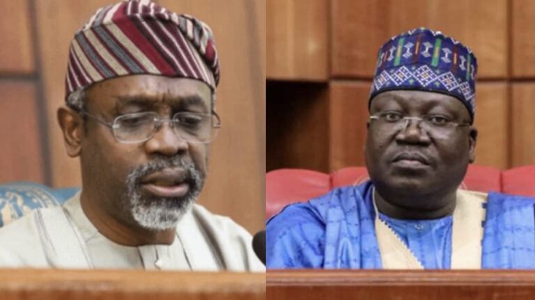 Senate President, Ahmed Lawan and Speaker of the House of Representatives, Femi Gbajabiamila