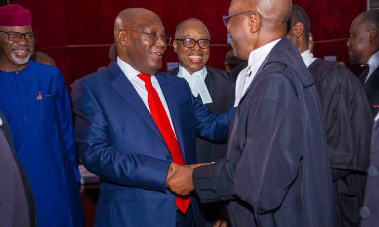 Photos Of Atiku At Presidential Election Tribunal Emerges