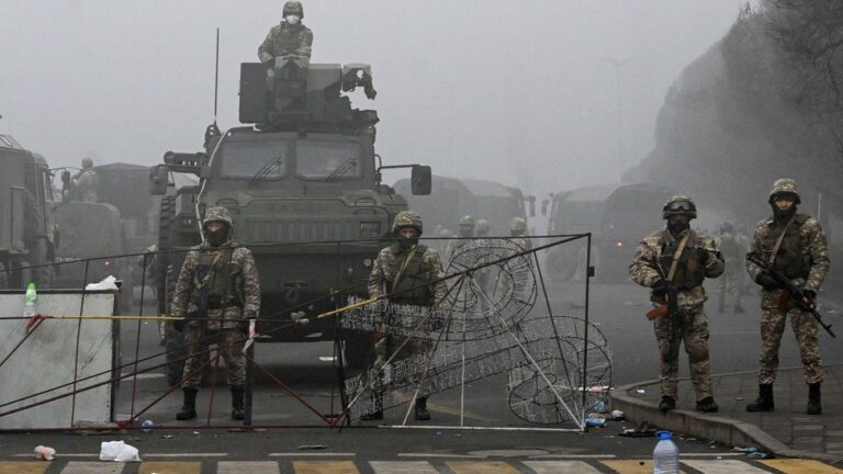 Russian troops in Kazakhstan