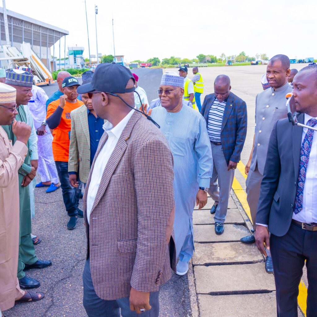 Atiku Arrives Adamawa For Sallah Celebrations [Photos]