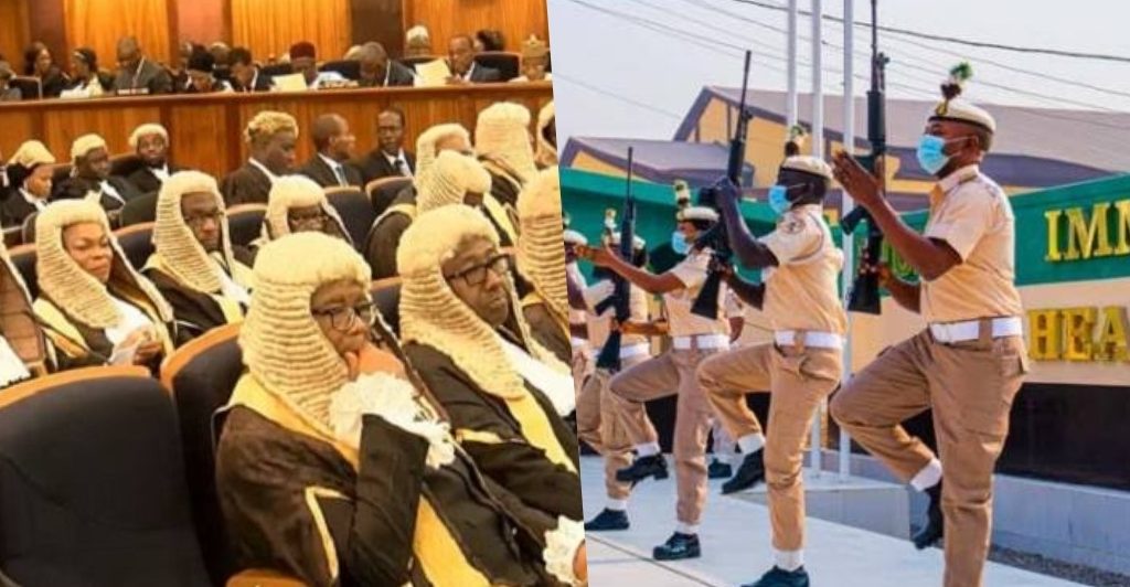 Nigerian judges and Nigerian Immigration Service officials