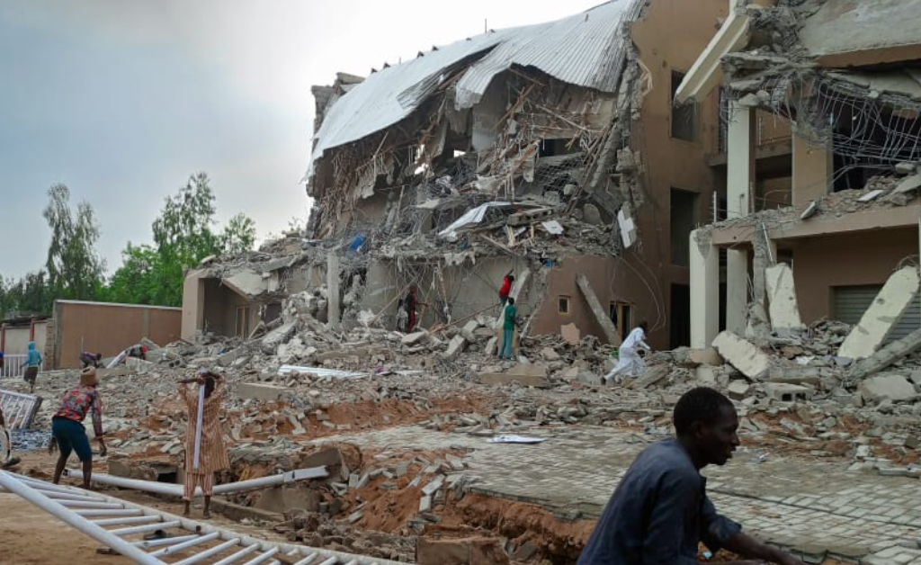 Demolition at Alaba market