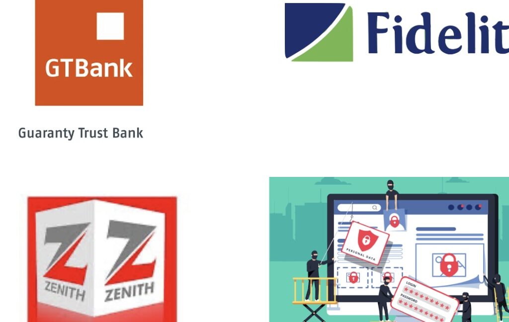 GTBANK, ZENITH, FIDELITY and DATA BREACH ILLUSTRATION