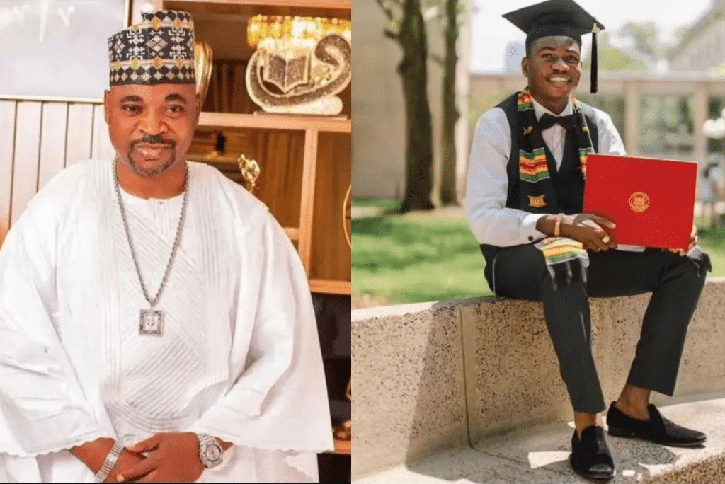 Mc Oluomo Celebrates Son As He Graduates From American University With 4.0 GPA