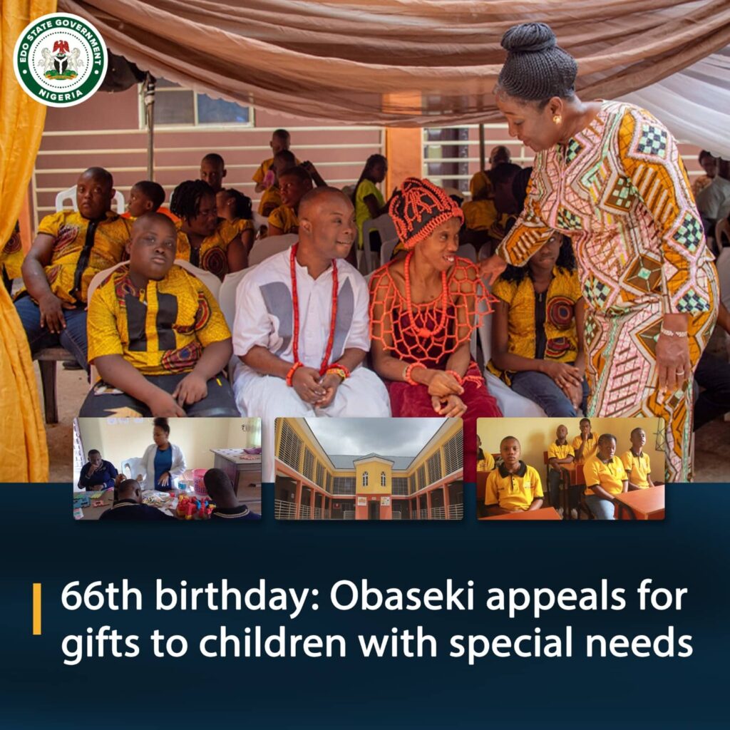 Obaseki Appeals For Gifts To Children With Special Needs