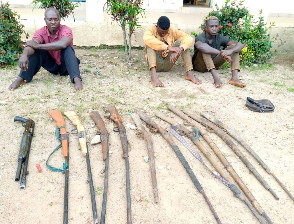 Osun police nabs three persons over unlawful possession of firearms