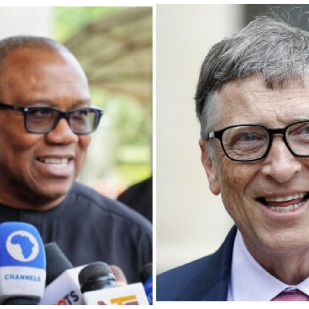 Bill Gates and Peter Obi