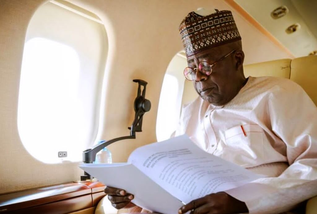 President Bola Tinubu on a trip Photo : Twitter