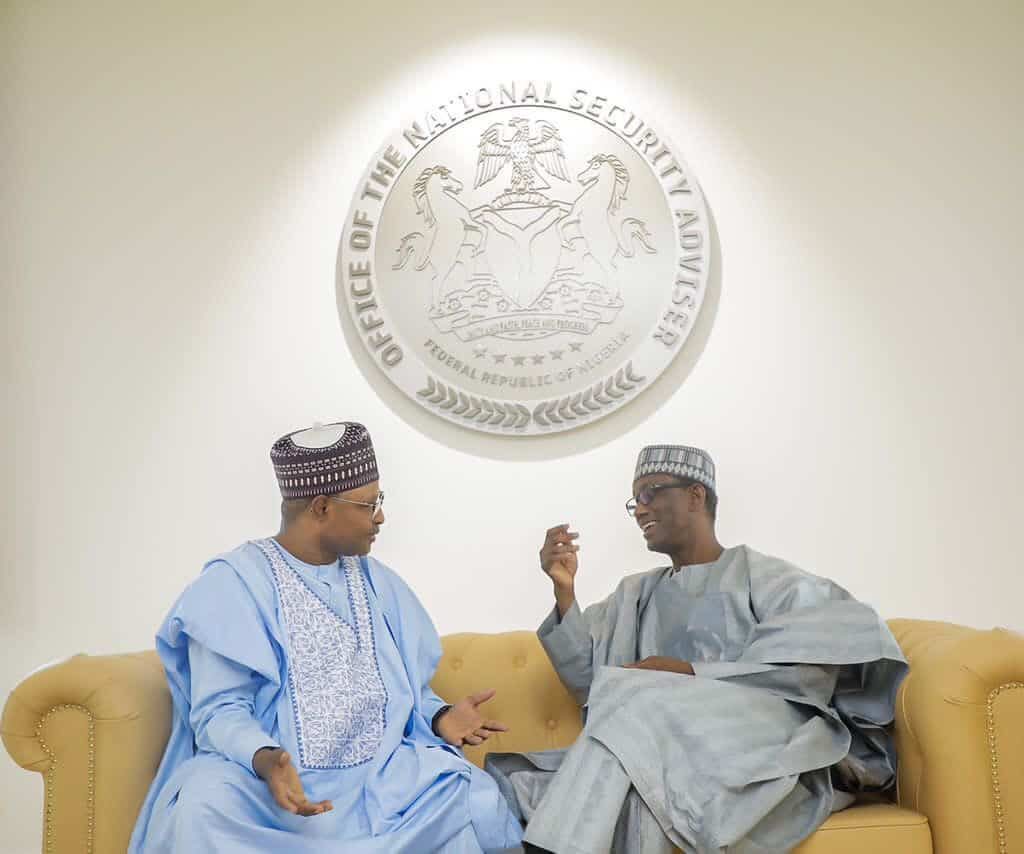 After Meeting Security Chiefs, Gov Sani Of Kaduna Visits NSA, Nuhu Ribadu