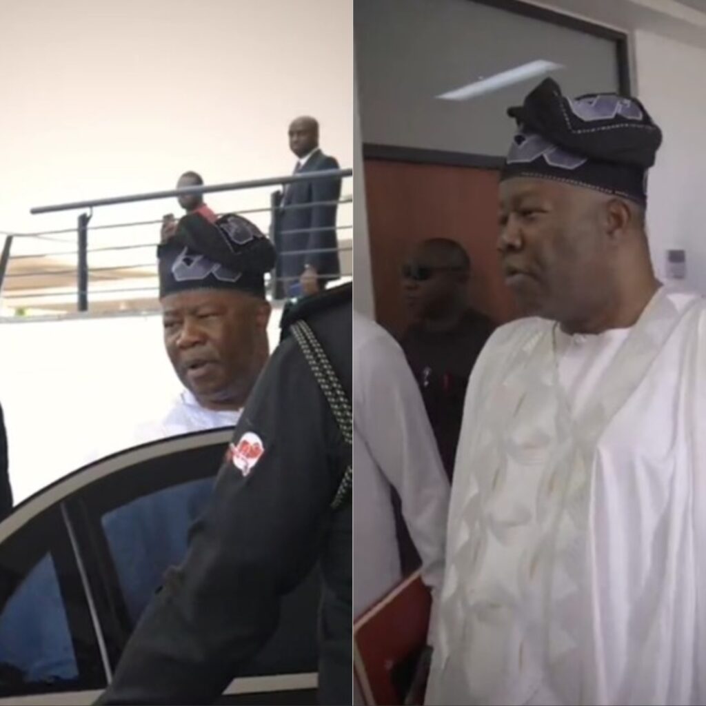 Akpabio Rocks President Tinubu's Styled Hat To Plenary, Sparks Reaction