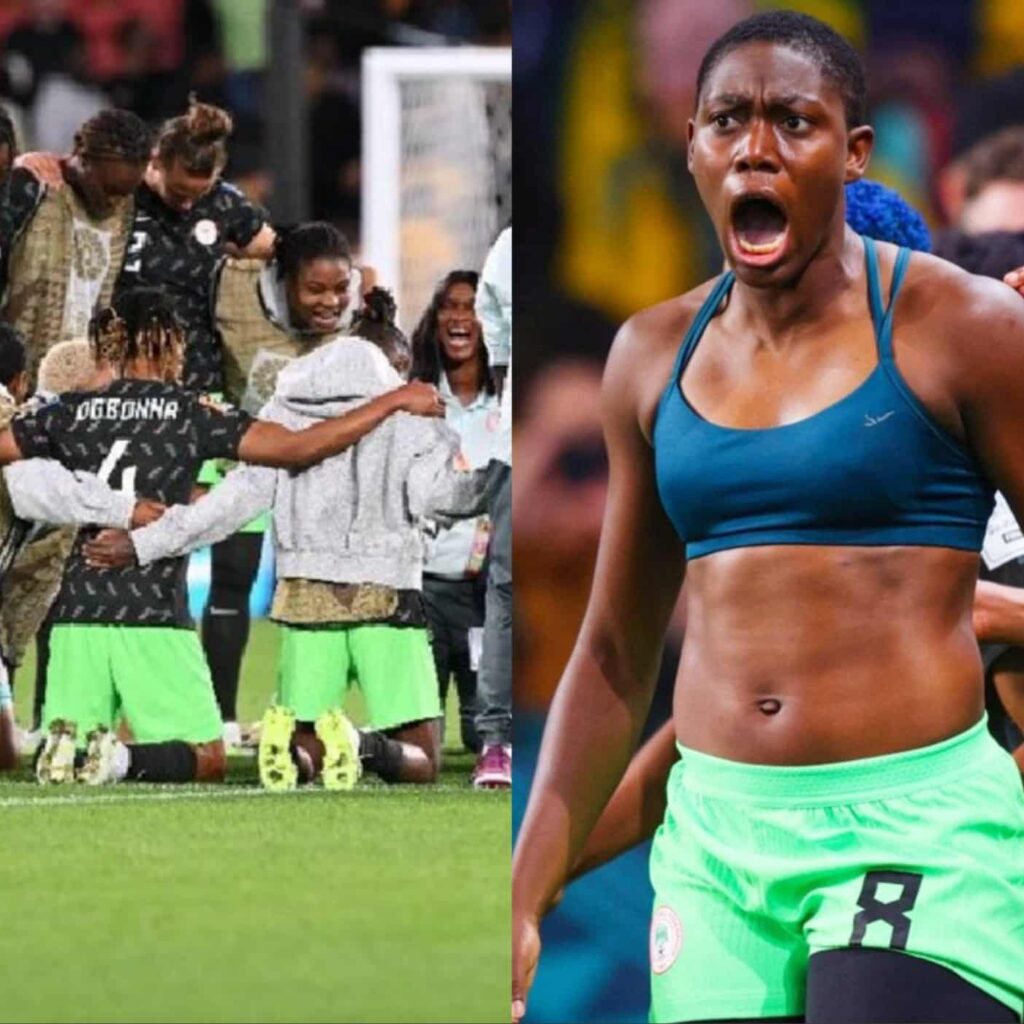 Asisat Oshoala Shirtless Celebration At WWC Sparks Mixed Reactions