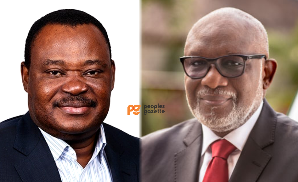 Sen. Jimoh Ibrahim and Governor Rotimi Akeredolu