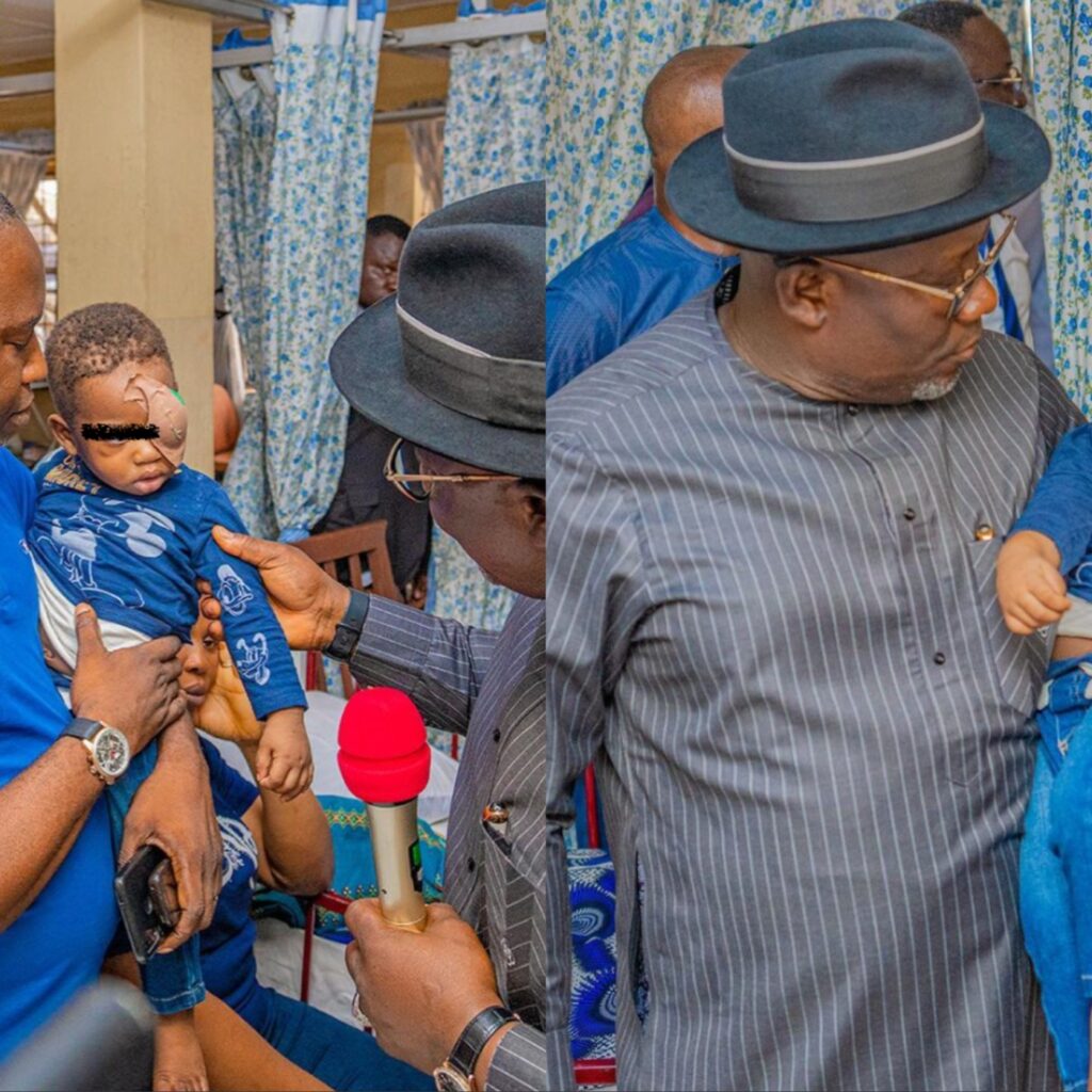 Delta Gov, Sheriff Oborevwori Visits Family Of Toddler Killed By Stray Bullets