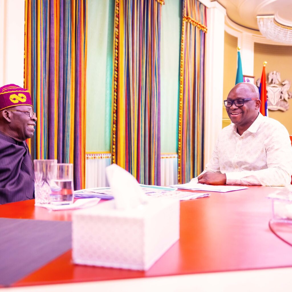 Fayose Visits Tinubu In Aso Villa [Photos]