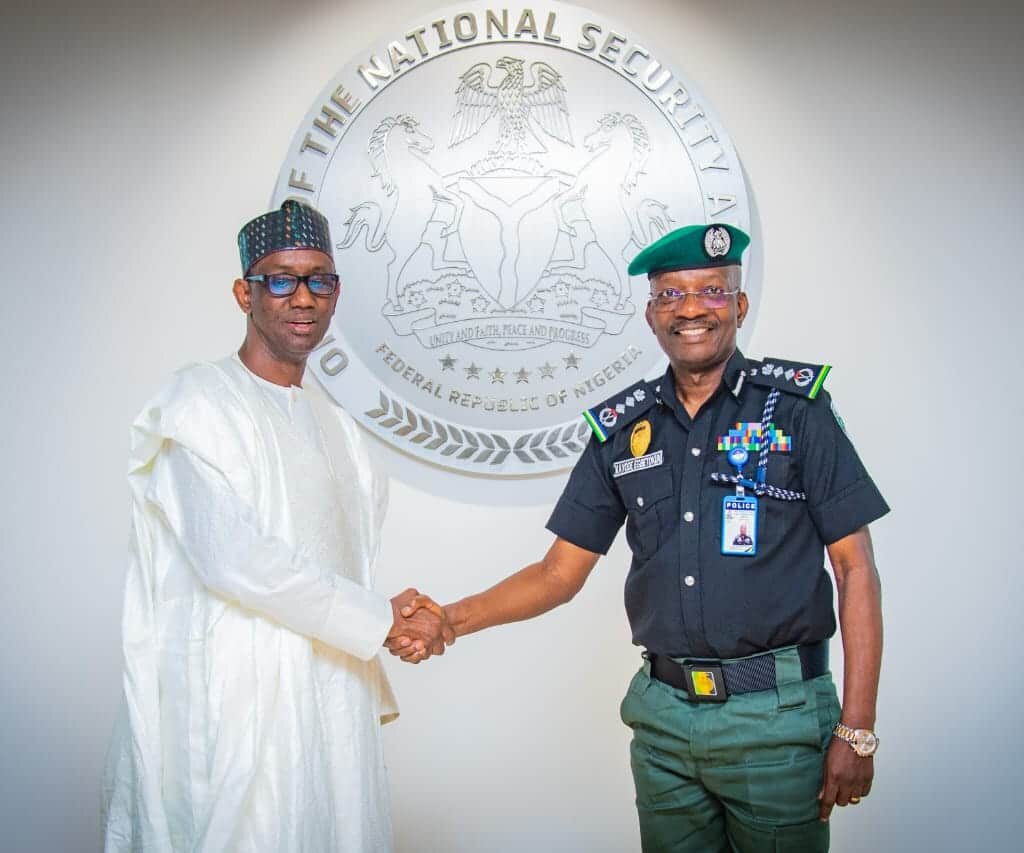 IGP Egbetokun Visits NSA, Nuhu Ribadu (Photos)