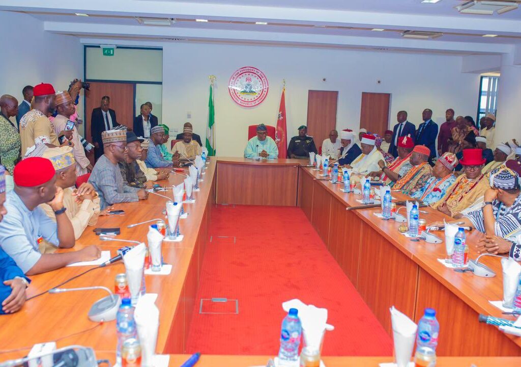 Senate Leadership Meets Traditional Rulers In Abuja (Photos)