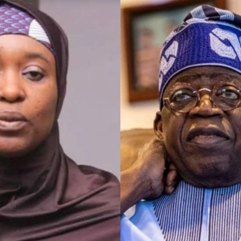 Aisha Yesufu and Tinubu