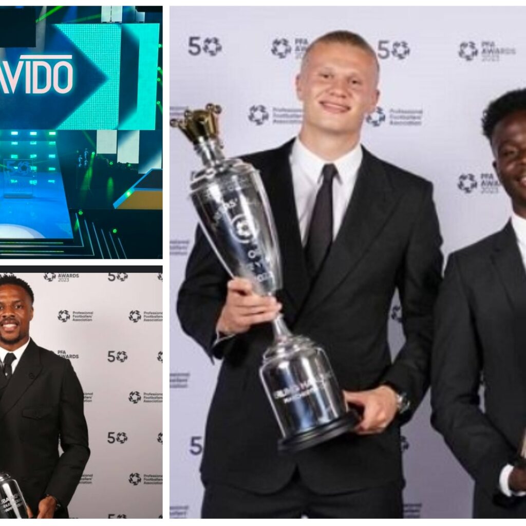 Davido, Bukayo Saka, Akpom Shine In 2023 PFA Award [See List Of Winners]