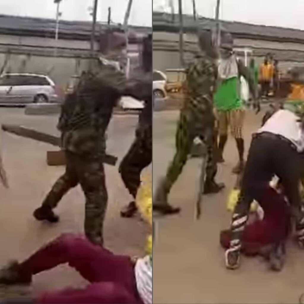 Nigerian Army Storms Lagos Road, Beat Up LASTMAs Who Assaulted Solider (Video)