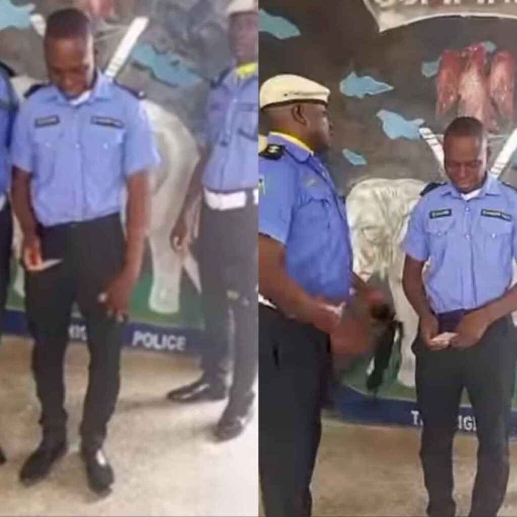 Policeman Weeps Uncontrollably Over Dismissal (Video)