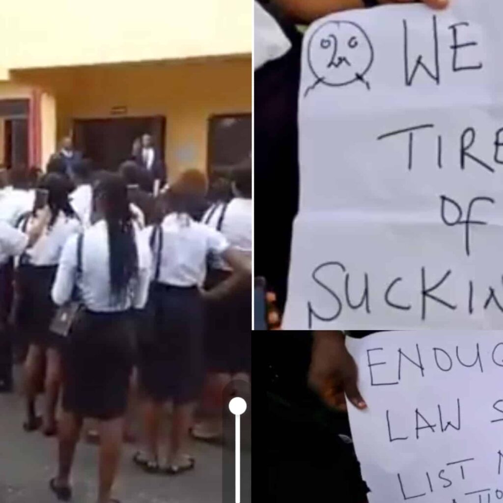 'We Are Tired' - UNICAL Law Students Protest Sexual Harassment, Call Out Dean Cyril Ndifon