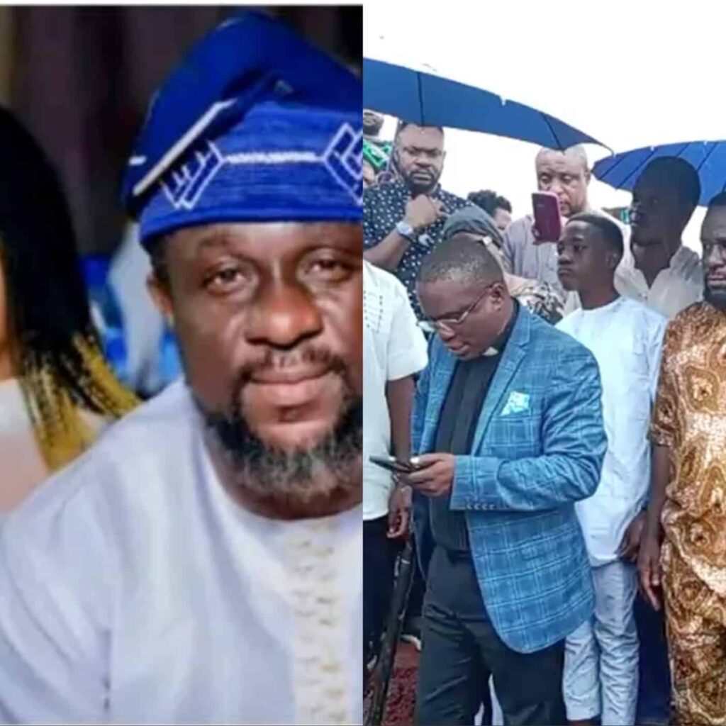 Nollywood Stars Storm Burial Of Popular Actor's Wife (Video)