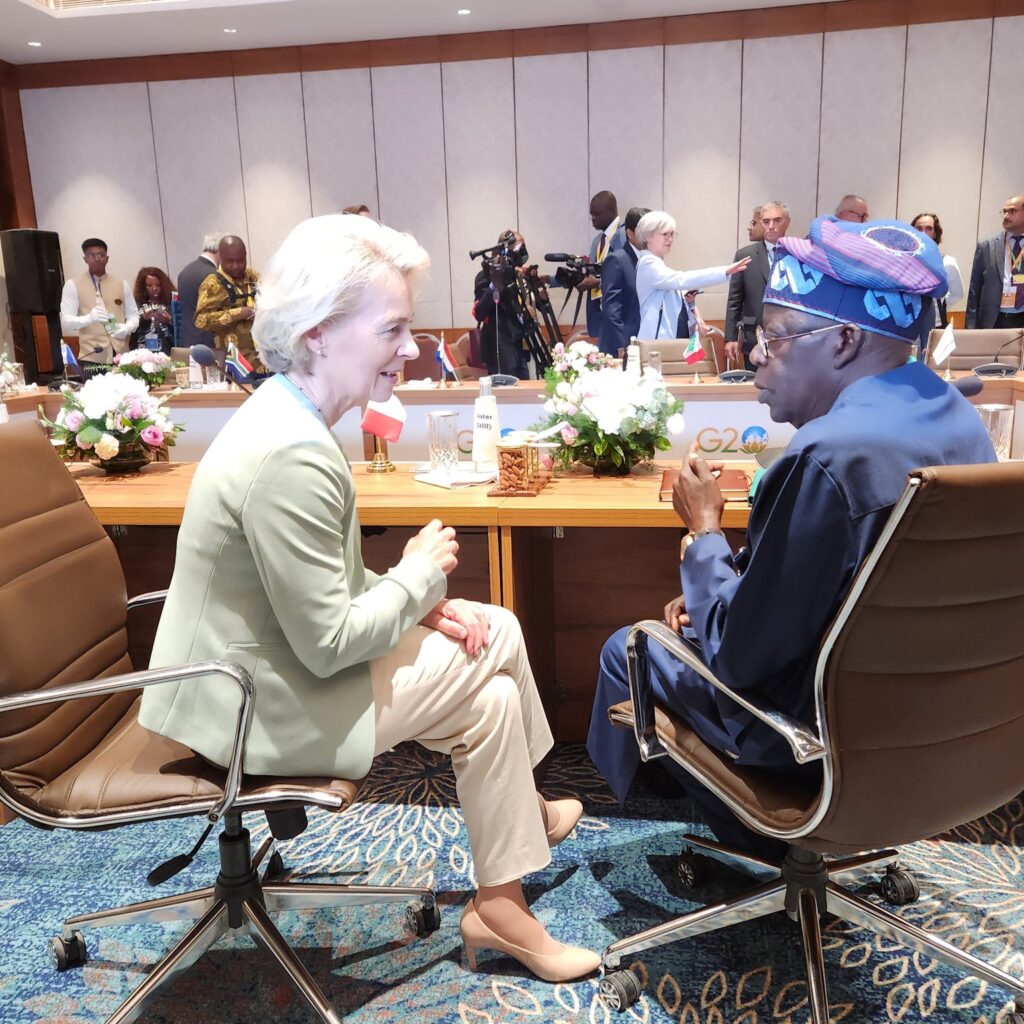 Tinubu Meets German Chancellor, European Commission President At G20 Summit