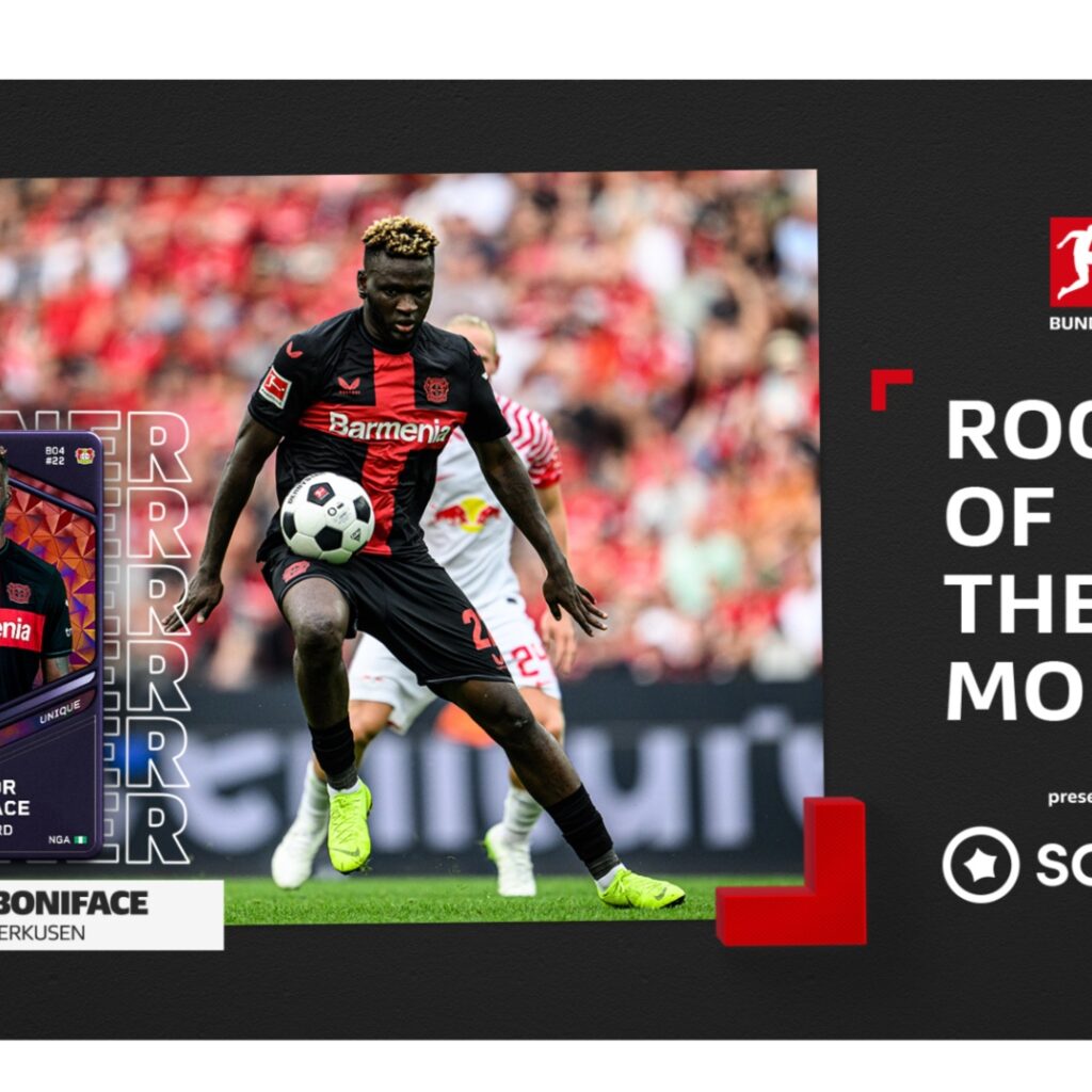 Bundesliga: Boniface bags Rookie of the Month award again