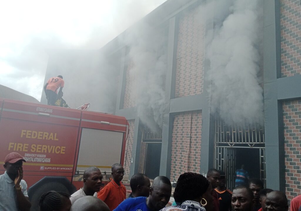 Goods worth over N1bn destroyed as fire guts Ebonyi International Market