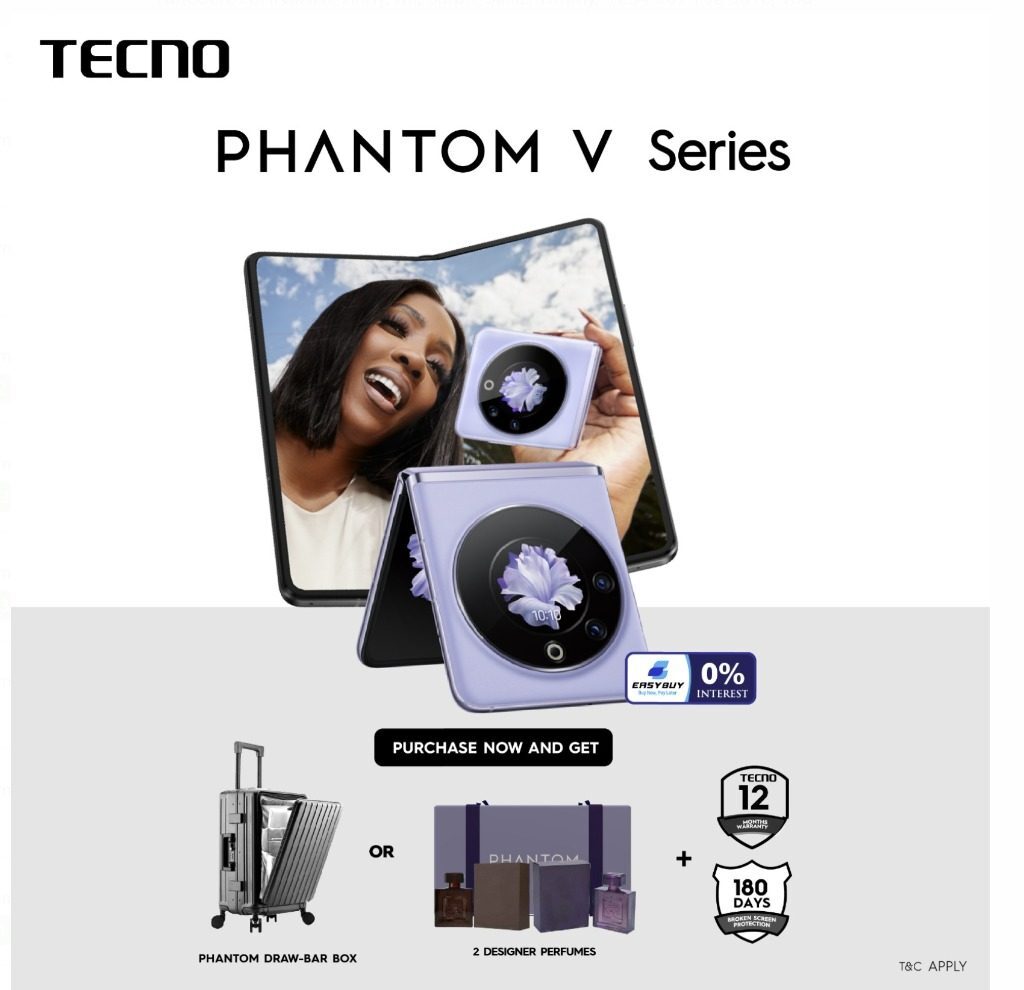 Join the Tecno PHANTOM V Flip 5G train and win exciting prizes