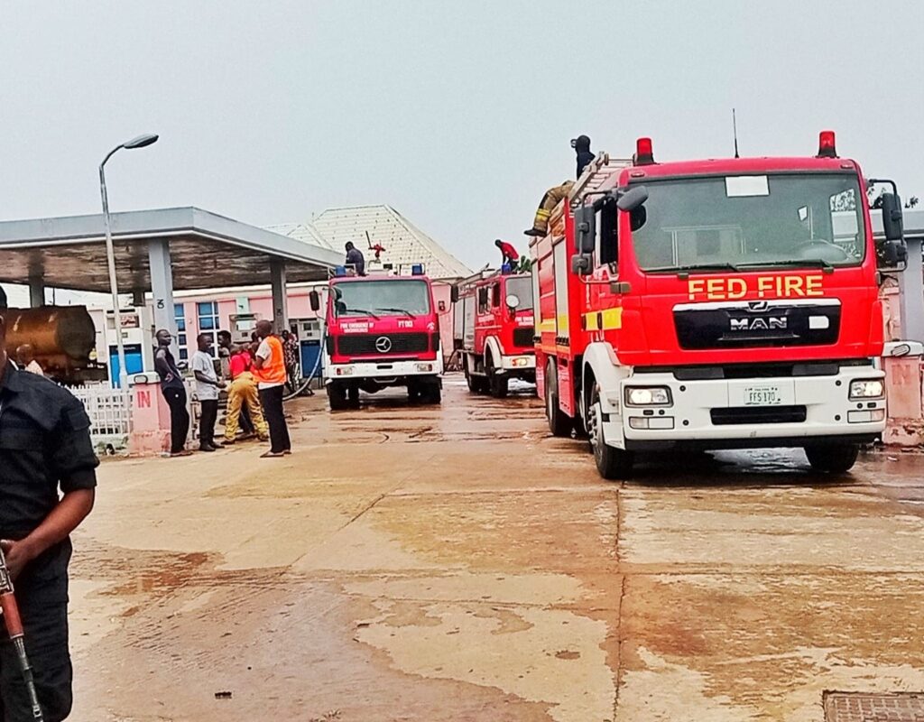 Nasarawa: Fire engulfs Sandaji filling station in Lafia