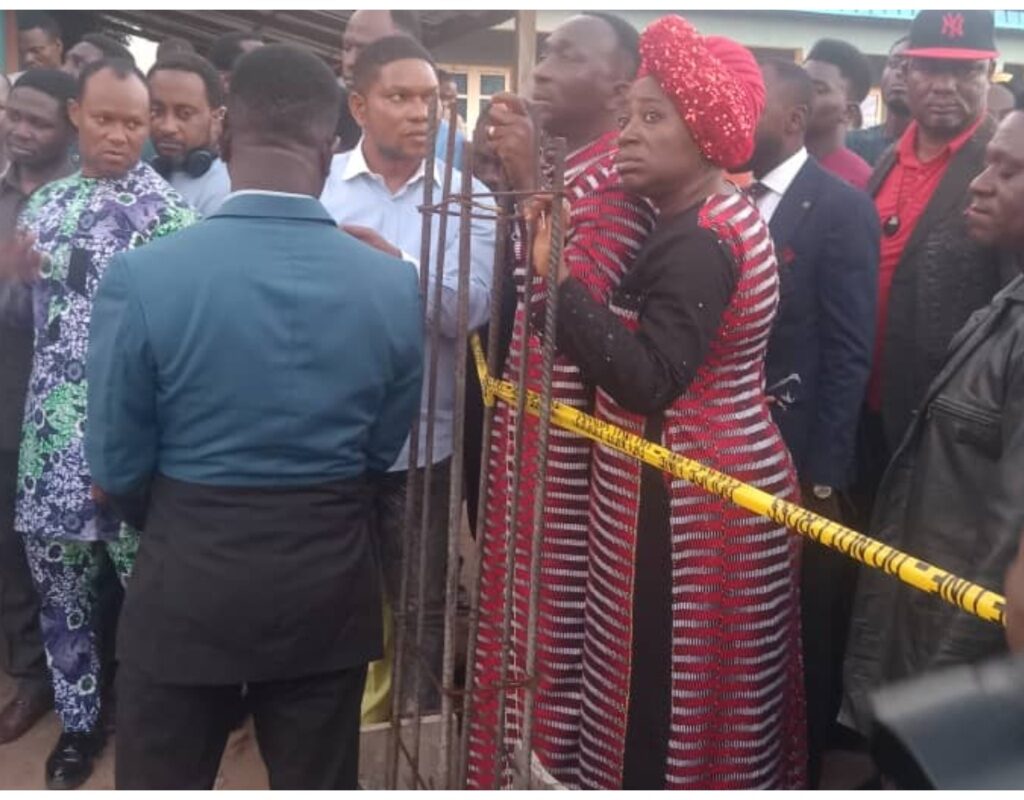 Pastor Paul Enenche visits scene of collapsed Dunamis Church building in Benue