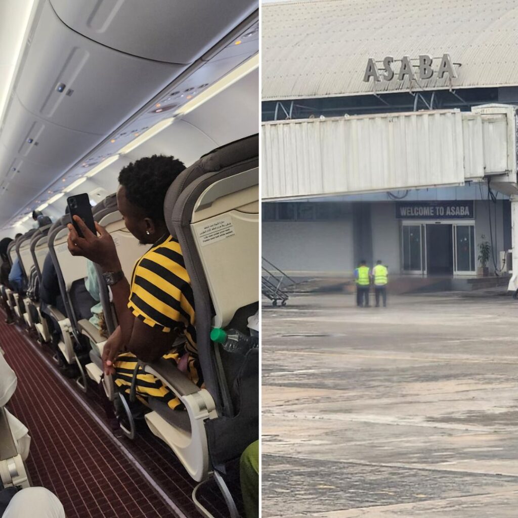 Passengers shocked as Lagos-Abuja flight landed in Asaba